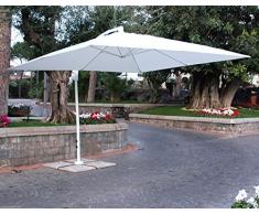 sal mar Ombrellone Suitset 3x3 Mt Struttura Alluminio Grigio arredo Giardino M0429-03