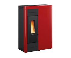 STUFA PELLET KW.15,50 VIRNA IDRO BORDEAUX NORDICA EXTRAFLAME