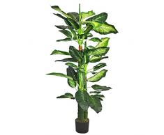 Decovego Dieffenbachia Pianta Albero Artificiale Plastica 130cm