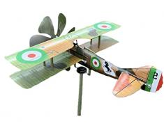 Aereo girandola segnavento, modello Spad XIII in Acciaio Inox su Cuscinetti a Sfera, Prodotto in Italia