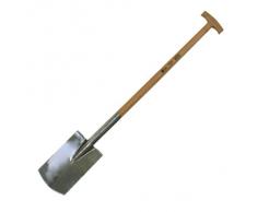 Xclou 341102 - Vanga da giardinaggio con manicotto a doppia molla in acciaio INOX e manico a T in frassino