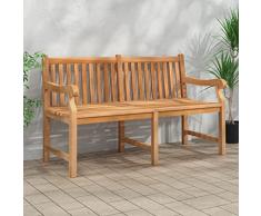 ZQQLVOO Panchine da Esterno Panca da Giardino Panca da Giardino 150 cm in Legno Massello di Teak per Uso Interno Che Esterno