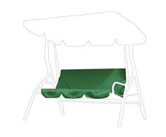Fodera per Cuscino per Altalena, Tessuto Impermeabile per Esterno Cortile per Giardino Altalena Cuscino per Amaca Coprisedile per Altalena Amaca per 3 posti, 150x150x10 cm(Verde)