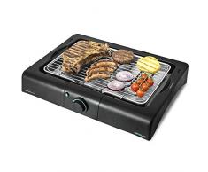 Cecotec Barbecue Elettrico PerfectSteak 4200 Way. Tavolo, griglia in Acciaio Inossidabile, Altezza Regolabile su 3 Livelli, Vassoio per Grasso, Temperatura Regolabile, 2400 W.