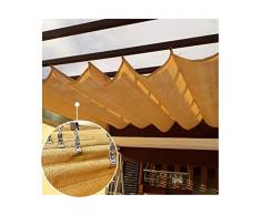 AOTNZ Retrattile Ombra Copertura di Ricambio- Far Scorrere sul Filo Goccia Donda Pergola Tenda A Vela per Terrazza Ponte Tetto Tenda Poliestere, 56 Taglie (Color : Beige, Size : 1.4 * 3m)