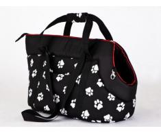 Hobbydog - Borsa da trasporto per cani e gatti, taglia 2, colore nero