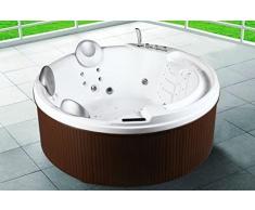 Minipiscina vasca idromassaggio 200x200x80 per esterno capienza 3 5 persone 29 idrogetti riscaldatore cromoterapia I