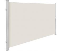 TecTake Tende da sole paravento laterale frangivento estensibile - disponibile in diversi colori e diverse misure - (Beige | 160x300cm | no. 401526)