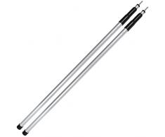 noorsk® 2 Pali per Tenda in Diverse Lunghezze da 80 cm a 240 cm | Aste in Alluminio Regolabili per Tenda, telone, Vela ombreggiante, Tenda da Sole - L
