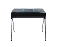 Barbecue Portatile Pieghevole Griglia a Carbone BBQ in acciaio per 4-6 Persone Pieghevole per Picnic con gli Amici, Riunione di Famiglia in Balcone e Giardino, Campeggio