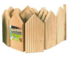 Bettygarden Bordo Ornamentale Per Giardino In Legno Naturale ("H" 18 Cm X "L" 3,6 Mt)