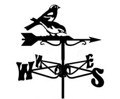 Galletto Segnavento,Banderuola per la decorazione del cortile con ornamento di animali, indicatore di direzione del vento in metallo, segnavento da giardino, strumento di misurazione professionale