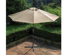 ZHUSAN Ombrellone, Parete Esterna Semicircolare, Giardino con Balcone E Mezzo Ombrellone con Base