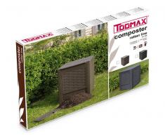 TOOMAX Compostiera da giardino, in plastica riciclata (polipropilene) (300L, Marrone)