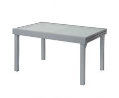 IB-Style - Mobili da gardino DIPLOMAT | tavolo da giardino 135 x 270 cm in argento | grouppo - set - lounge - resistente alle intemperie