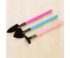 3pcs durevole mini Garden Hand Tool kit pianta giardino vanga rastrello cazzuola maniglia di alta qualità testata giardiniere casuale