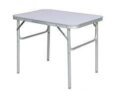 TecTake Tavolo Camper Campeggio Picnic Alluminio pieghevole per spiaggia o giardino