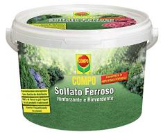 Compo, Concime Granulare per Prato e Tutte Le Piante da Giardino, a Base di Ferro ad Azione rinverdente, 5 kg, 18 X 2.5 X 20 Cm