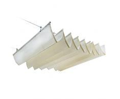 Ombra a Onda Vela a Forma di U,Teloni Sun Ombreggianti Copertina,Tenda a Vela Estensibile,Telo Ombreggiante,Tenda da Sole Scivolo in Filo dAcciaio,per Esterni,Bianco (1.4x10m/4.5x32.8ft)