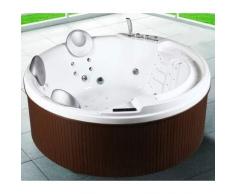 Minipiscina idromassaggio 200x200x80 vasca da esterno capienza 3 5 posti 29 idrogetti riscaldatore cromoterapia