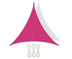 BAILR Vela Impermeabile Triangolare 4x4x4m, Tenda Parasole Esterno Impermeabile, Traspirante Tenda a Vela Triangolare, Panno Ombreggiante, per Giardino Verande