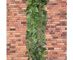 Ecloud Shop PIANTA EDERA CADENTE ARTIFICIALE FOGLIE VERDI LUNG.90CM