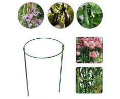 Meetforyou Anello di Supporto semicircolare in Ferro, Supporto per Piante da Giardino, rampicanti, graticcio per Fiori, Gabbie per peonie, cetrioli, clematide