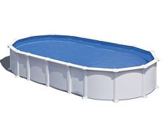 Gre KITPROV7388 - Piscina Ovale Bianca Sistema Omega Dim: 730x375 h 132