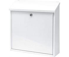 V-Part VB 440050 - Cassetta buca delle lettere, montaggio a parete, altezza 37 cm, colore: bianco