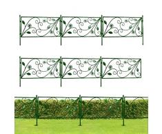 cypreason Recinzione da Giardino Decorativa | Piccolo Recinto per Giardino | Recinzione Solida, Bordo del Pannello, recinzioni Decorative, barriera per Animali per aiuole per recinti allaperto
