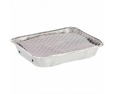 HiCollection - Vassoio per barbecue portatile per barbecue istantaneo monouso