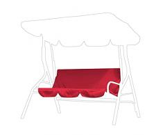 Uxsiya Facile da pulire 3 posti cuscino altalena pieghevole copertura del sedile per patio (rosso)