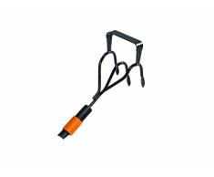 Fiskars Coltivatore e sarchiatore, Due attrezzi in uno, Testa di attrezzo, Nero/Arancione, QuikFit, 1000681