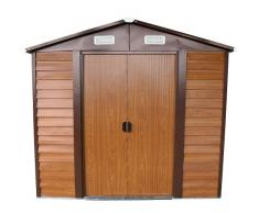 ITALFROM Box Casetta Casette Rimessa Ripostiglio Garage Auto per Giardino Lamiera Zincata - Misura cm 152x193x203h