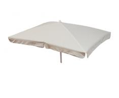 Maffei Art 113R Ombrellone Rettangolare Cm 185X125, Tessuto Poliestere Impermeabile, Made In Italy. Colore Ecru