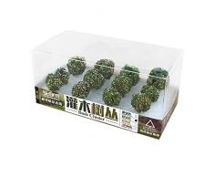 CSYANXING Modello di simulazione alberi fai da te scenario alberi in miniatura albero cespuglio per scala 1:35/1:48/1:72/1:87, 12PCS