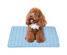 Branger Coperta Refrigerante Coperta Cane Seta Ghiacciata Cuscino per Cani Dissipa Il Calore Lontano dal Tuo Animale Domestico Facendoli Raffreddare nel Caldo Clima Estivo