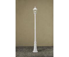 Konstsmide 7233-250 Firenze - Lampione da Terra in Alluminio Laccato, 25 x 25 x 220 cm (Larghezza x profondità x Altezza), 1 x 100 W, IP43, Colore: Bianco Opaco