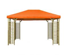 Goliraya Gazebo da Giardino Gazebo 4x3 m/3x3m Struttura in Legno Impermeabile Protezione UV Tenda Giardino Sagre Eventi Mercati Esterno Disponibile in Tanti Colori Diversi