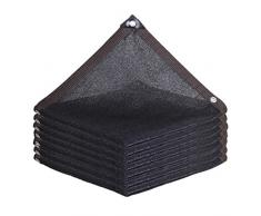 WQDY Rete Ombreggiante per Serra con Occhielli 90% Ombreggiamento Resistente Ai Raggi UV Telo Parasole con Protezione Solare per Piante Fiori Giardino Nero (Color : Black, Size : 6x8m(19.7x26.2ft))