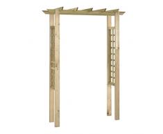 vidaXL Legno Impregnato FSC Pergola ad Arco per Piante Rampicanti Graticcio