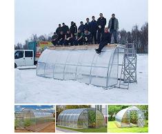 Serra policarbonato Tunnel 3x6 m Rinforzata orto Giardino Piante Serre Box 6x3 m Gazebo casetta Prime