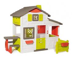 Smoby - Neo Friends House - Casetta Da Giardino per Bambini 7600810203, Personalizzabile con Accessori Smoby, Campanello Incluso, Età +3 Anni