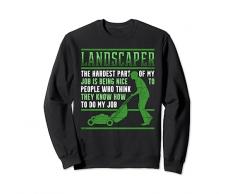 Trinciatrice divertente per la cura dellerba del paesaggista Felpa