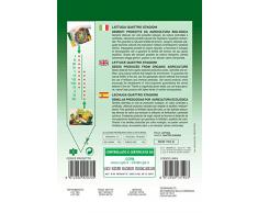 SEMI DI LATTUGA QUATTRO STAGIONI FRANCHI SEMENTI - SEMENTI SELEZIONATI PRODOTTE DA AGRICOLTURA BIOLOGICA GOLDEN LINE BIOB 79/5 B BUSTINA GR 5
