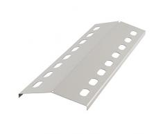 BBQ-TORO distributore di Fiamma in Acciaio Inox per griglia a Gas | 39 x 12,5 cm | Coperchio del bruciatore, Piastra Fiamma per griglia a Gas