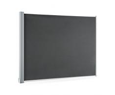 Blumfeldt Cosmo Tenda Sole A Rullo Laterale Verticale Paravento Balcone Parasole (150 x 200 cm, avvolgimento Automatico, Materiale di Montaggio Incluso) Color Antracite