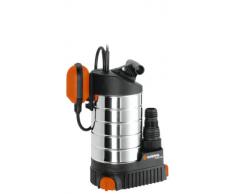Gardena 1787-20 Premium 21000 Inox Pompa Sommersa per Acqua Pulita, 21000 L/H, 1000 W, Interruttore Flottante, Cavo di Alimentazione da 10 m