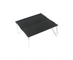 Veemoon Tavolo Pieghevole Campeggio Tavolo Barbecue AllAperto Tavolo Pieghevole Nero Tavolo Per Grigliate AllAperto Tavolo Barbecue Scrivania Campeggio Tavolo In Lamiera Di