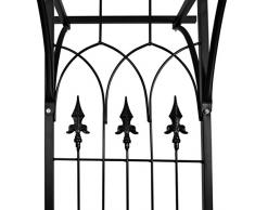 Zora Walter metallo giardino arco per rose e piante rampicanti 200 x 52 x 204 cm